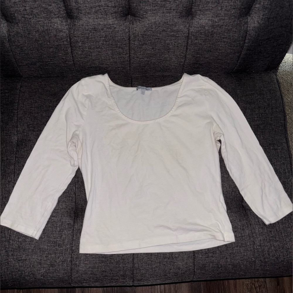 Charlotte Russe White Fitted Blouse